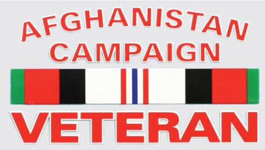 Afghanistan Campaign Veteran Ribbon Decal