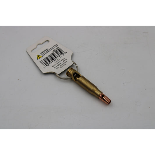 Whistle/Bottle Opener Bullet Keychain