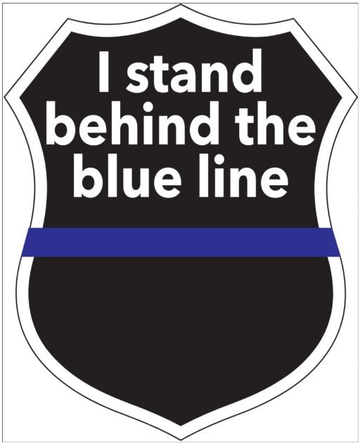 I Stand Behind the Blue Decal