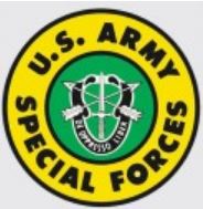 US Army Special Forces Decal 4"