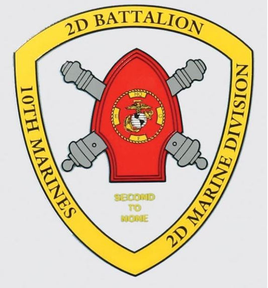 2nd Batt Second to None Marine Decal