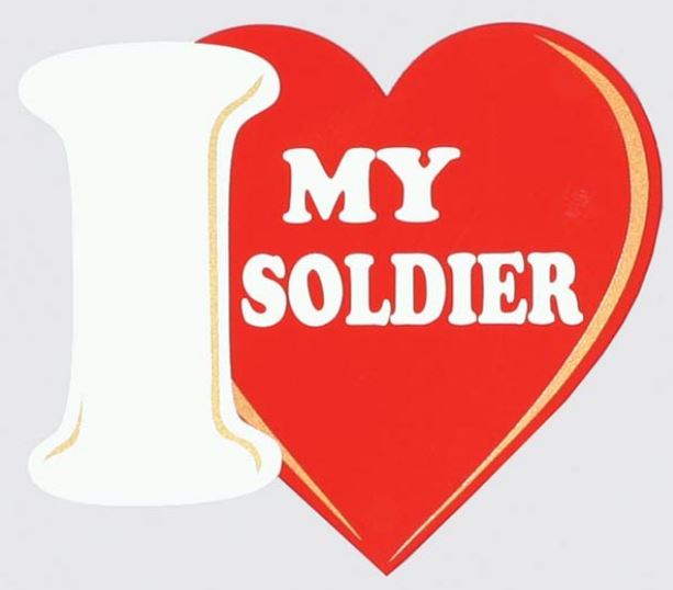 I Love My Soldier Decal