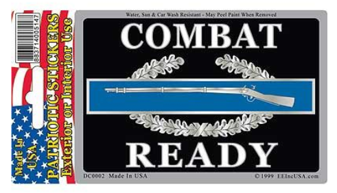 CIB Combat Ready Sticker