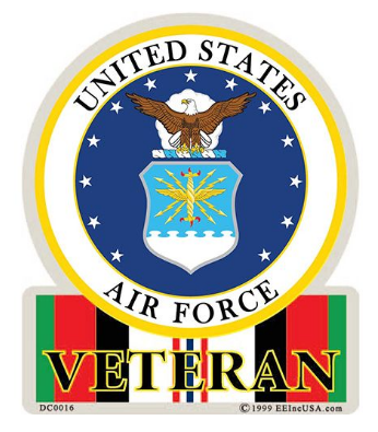 Air Force Enduring Freedom Veteran Decal