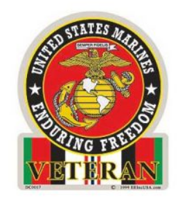 Marine Enduring Freedom Decal