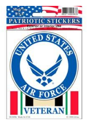 Air Force Iraq Veteran Decal