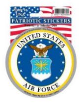 US Air Force Round Decal