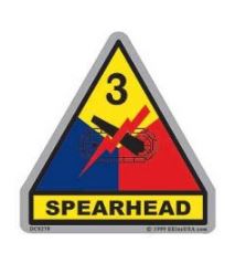3rd Armored Division Spearhead Decal