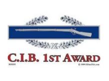 CIB 1st Award Decal