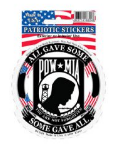 POW MIA All Gave Some Decal
