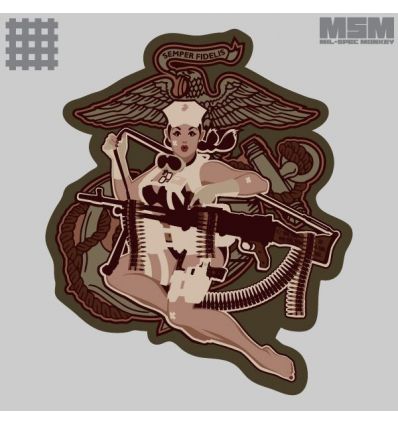 Desert Marine Pinup Patch