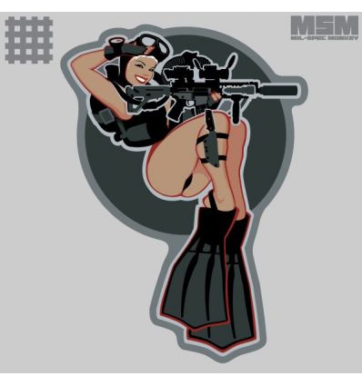 Dive Girl Pinup Patch