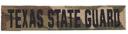 Texas State Guard - OCP Name Tape Sew On
