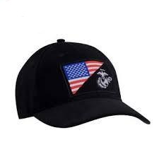 Marine EGA w/USA Flag Low Profile Cap