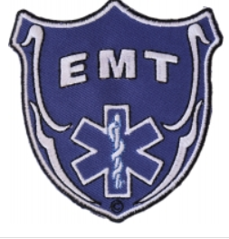 Blue EMT Shield Patch
