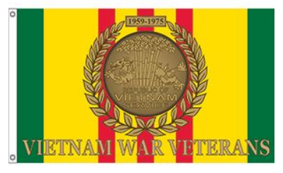 Vietnam War Veterans Flag 3 x 5
