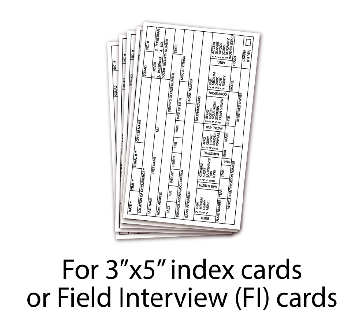 Field Interview Cards