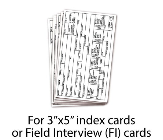 Field Interview Cards