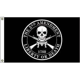 2nd Amendment Liberty or Death Flag 3x5