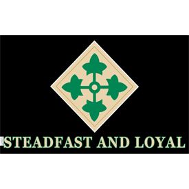 4th Infantry Steadfast And Loyal Flag 3x5