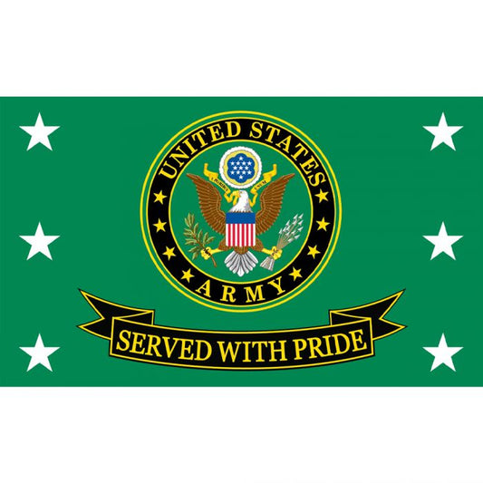 Army Served w Pride Flag 3x5