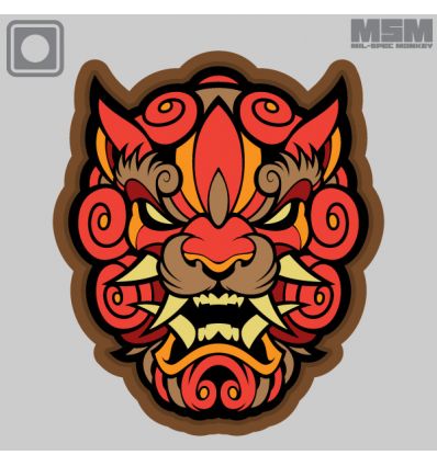 Foo Dog Head 1 PVC Morale Patch