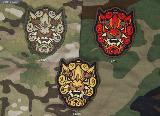 Foo Dog Head 1 PVC Morale Patch