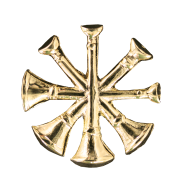 Bugles Collar Device - Pair