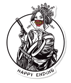 SavTac Happy Ending 4" Sticker*