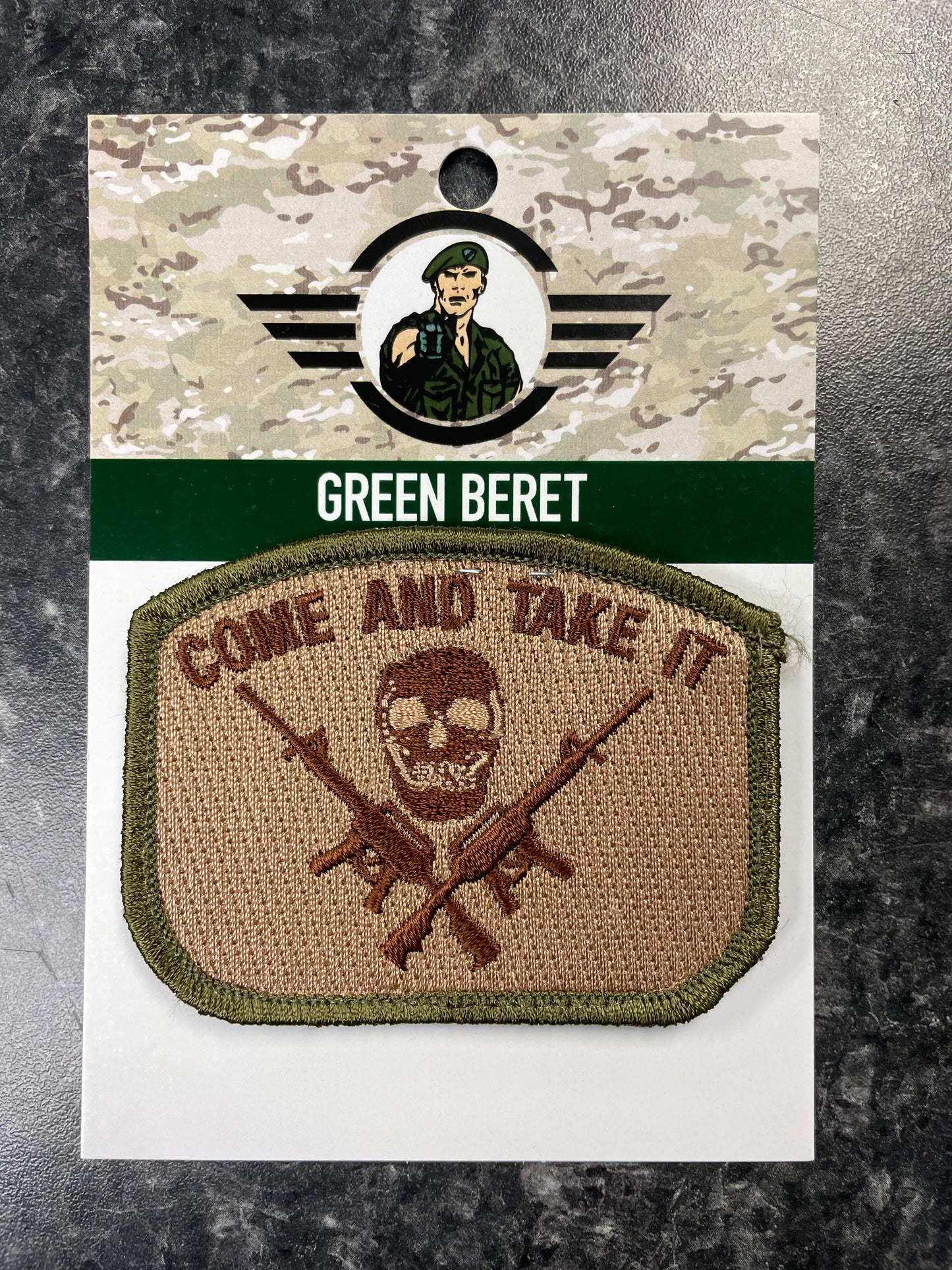 Come And Take It Skull Velcro Patch