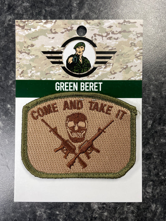 Come And Take It Skull Velcro Patch