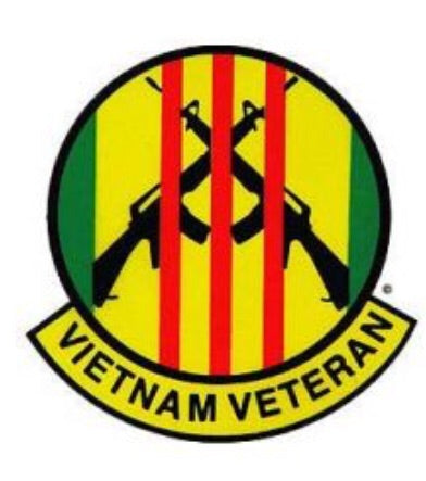 Vietnam Vet Cross Rifle Decal (Inside)