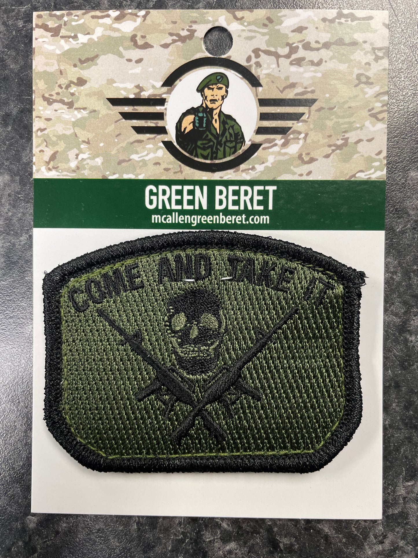 Come And Take It Skull Velcro Patch