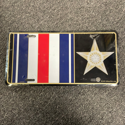 Silver Star License Plate