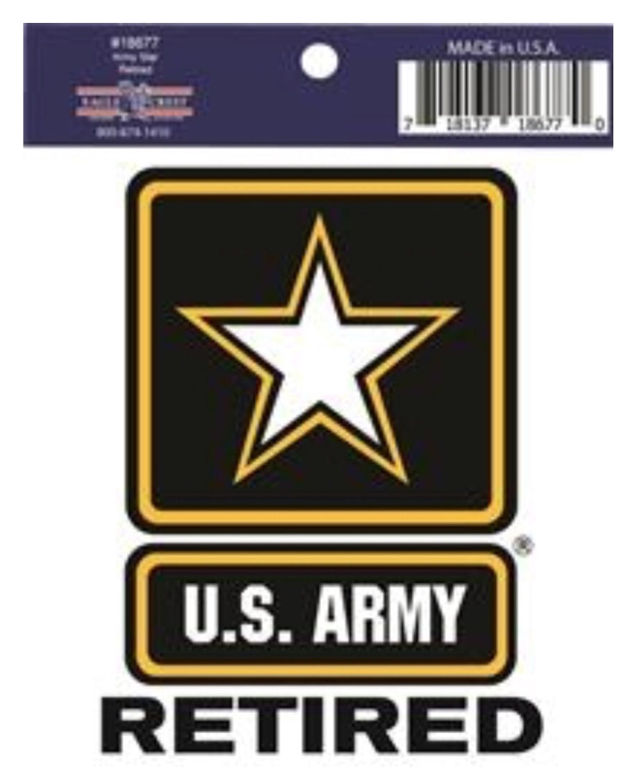 U.S. Army Star Retired Decal