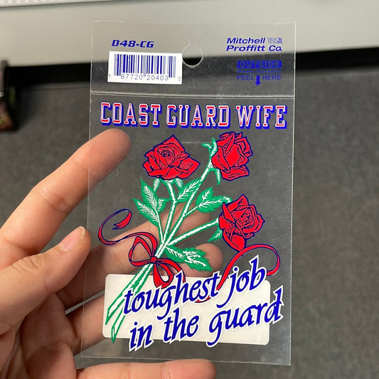 Coast Guard Wife Decal