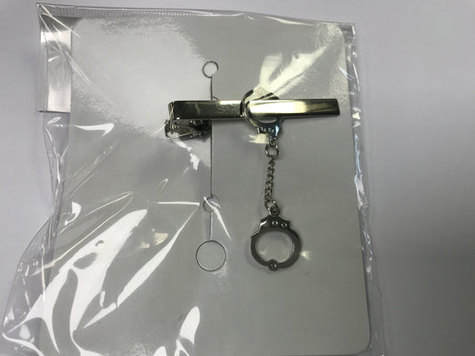Handcuff Tie Clip - Hanging