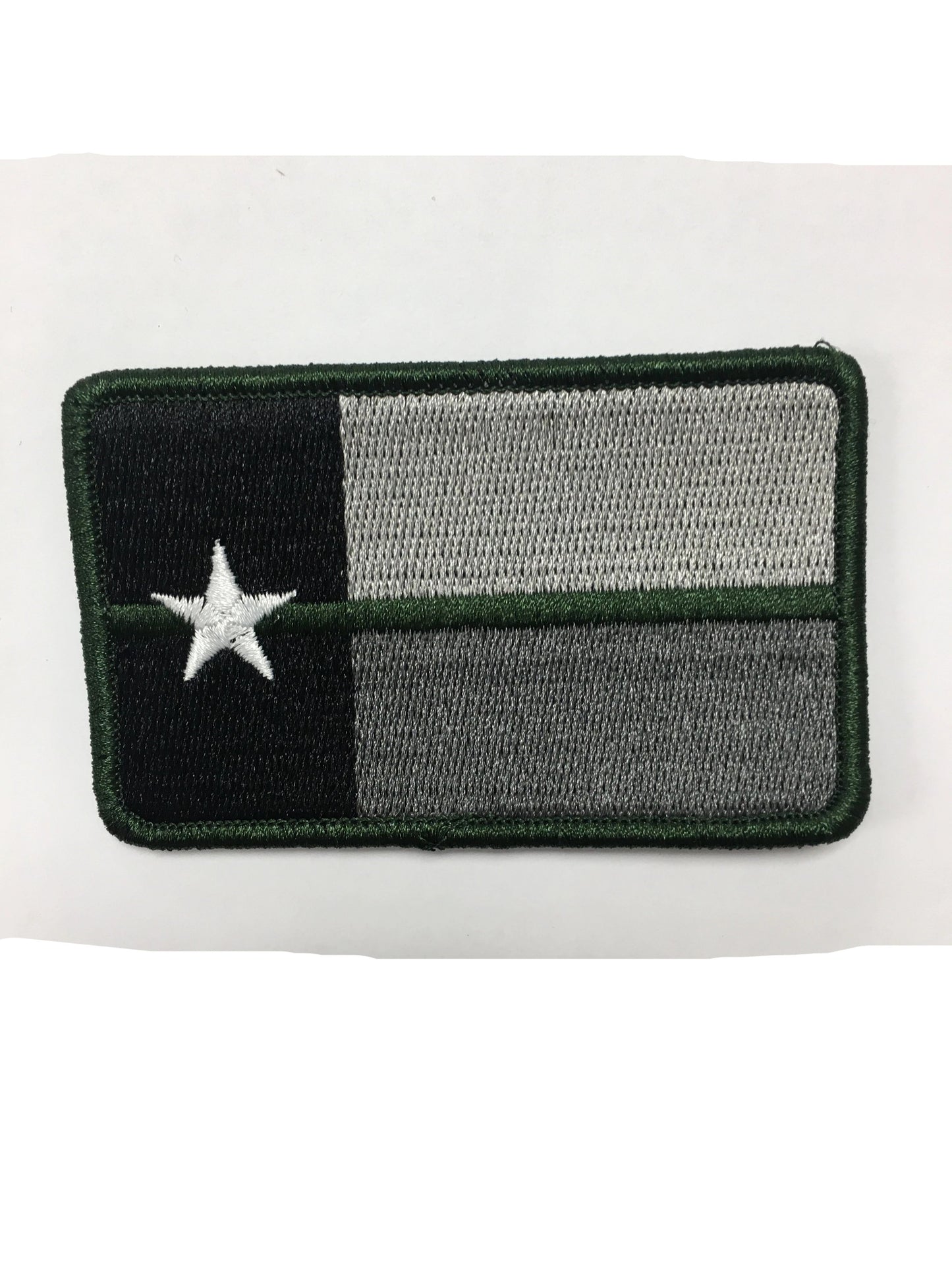 Texas Green Line Green Border Velcro Patch
