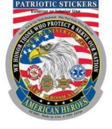 American Heros Decal
