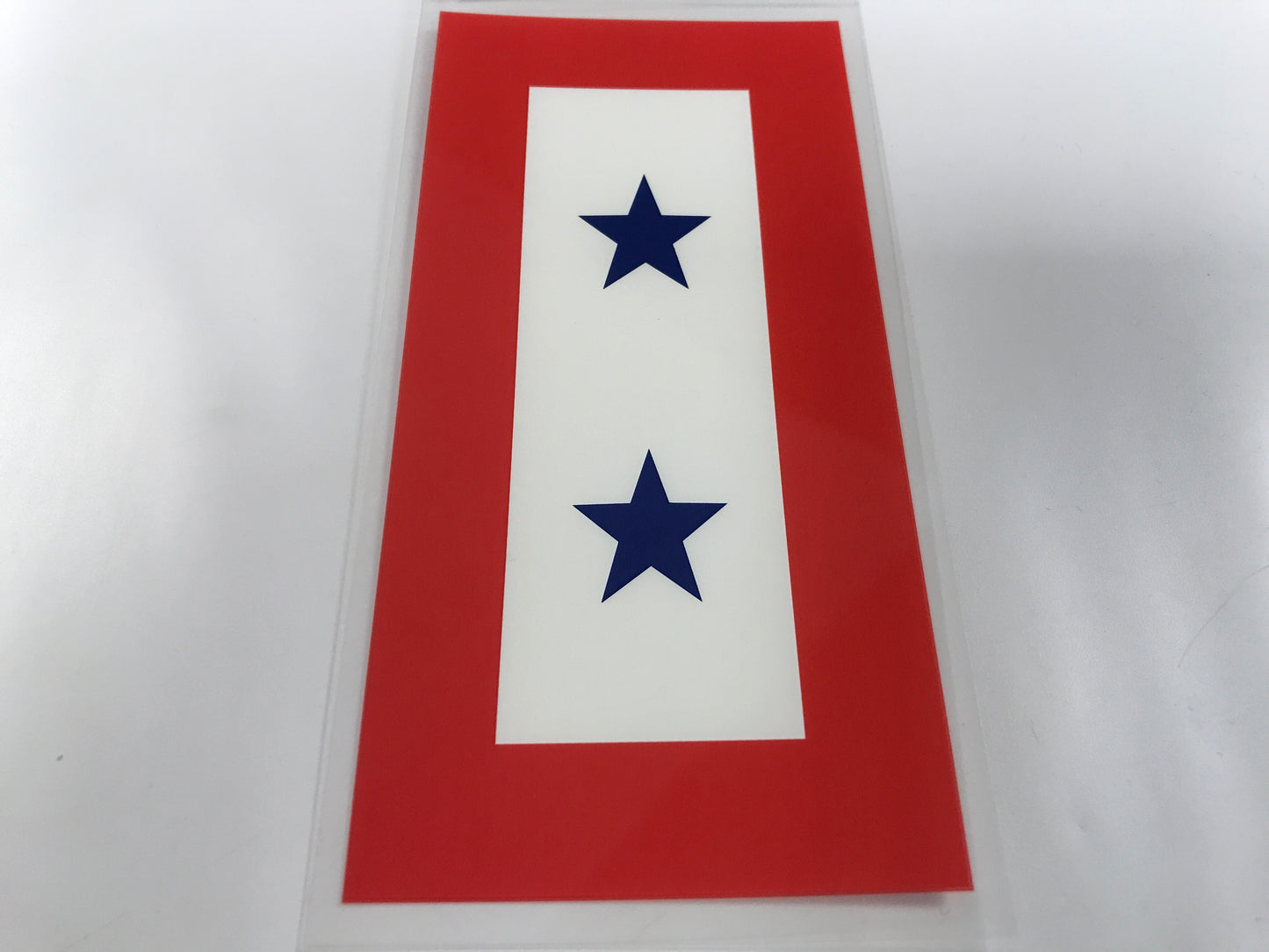 Two Blue Star Decal
