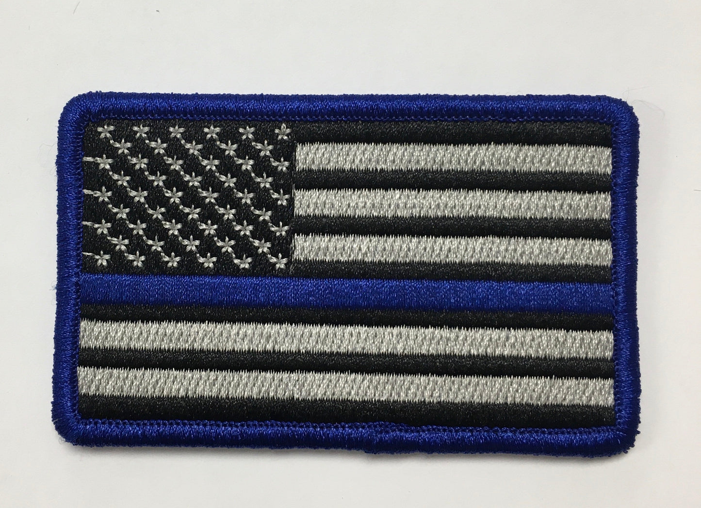 U.S. Thin Blue Line Blue Border Custom Patch