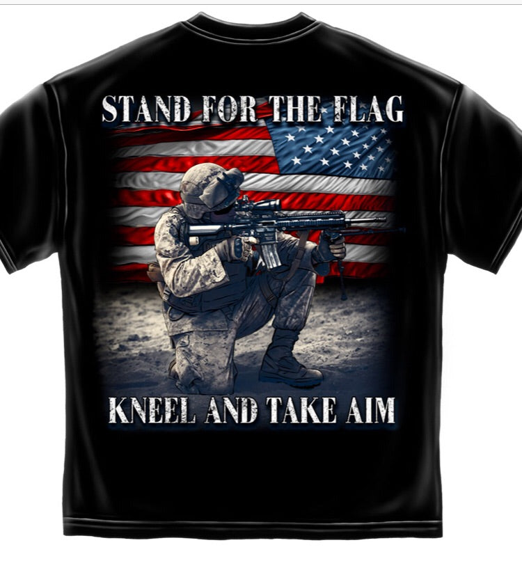 Stand for Flag Kneel Aim T-Shirt
