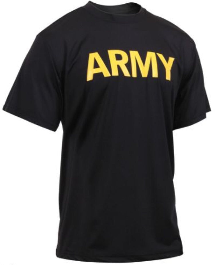 Army PT Shirt, Moisture Wick