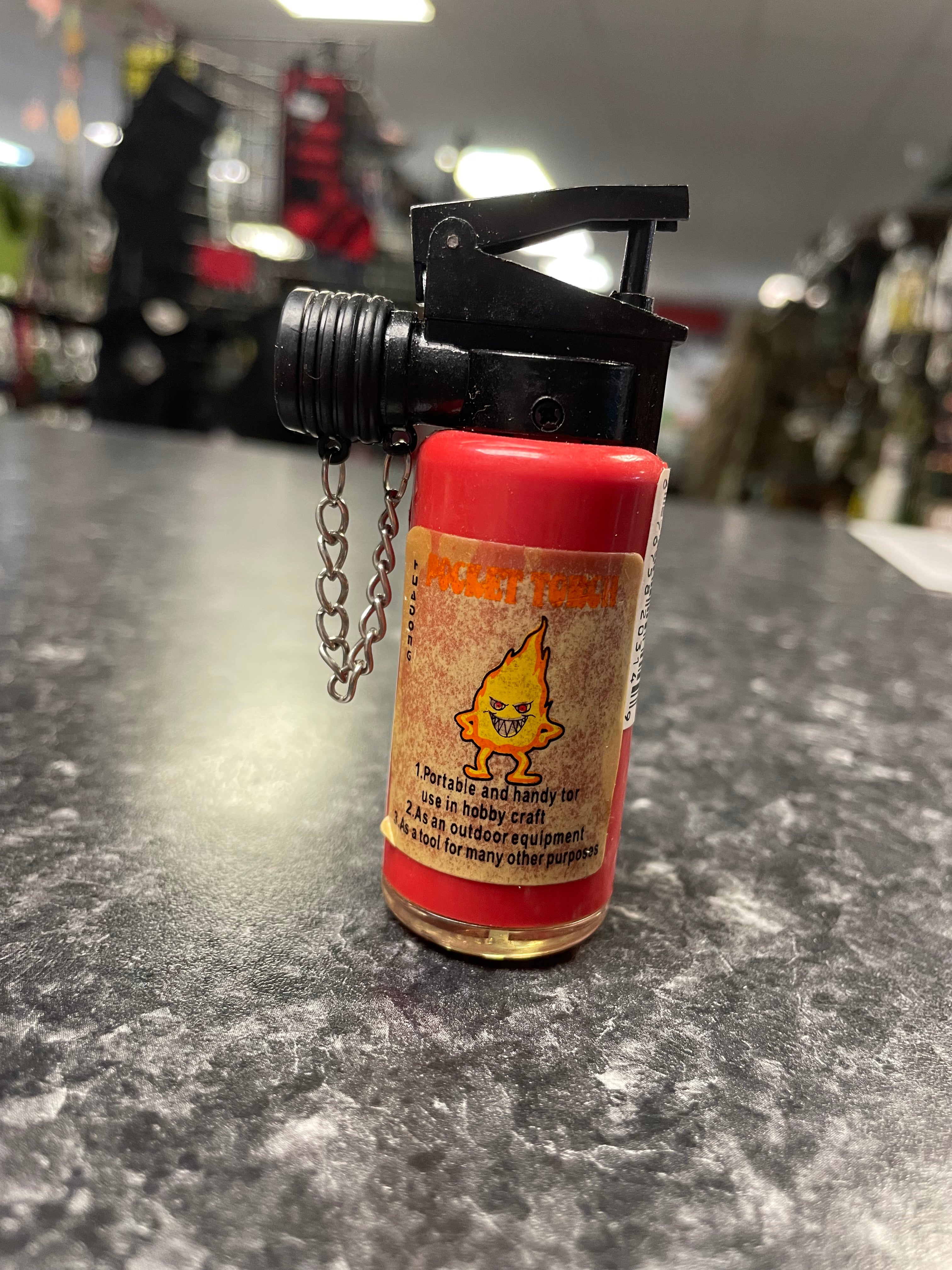 Pocket Torch Butane Lighter Green Beret