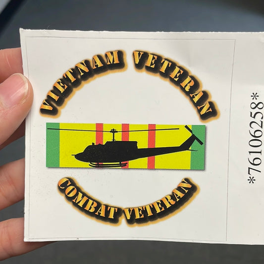 Vietnam Combat Veteran Decal