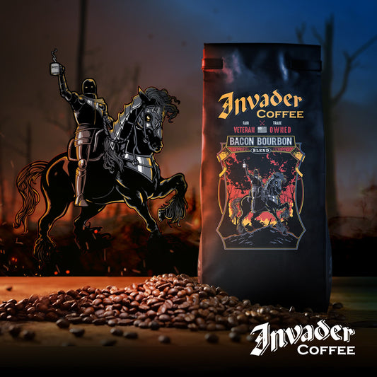 Invader Coffee- War Horse Bacon Bourbon