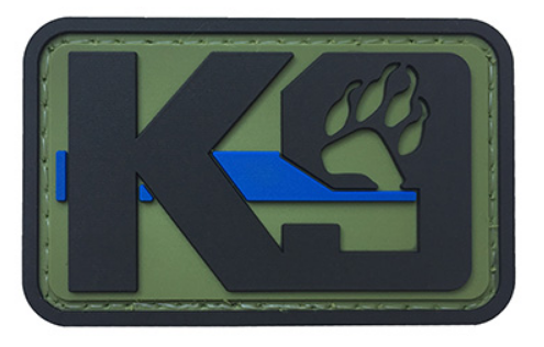 K9 Thin Blue Line PVC Patch