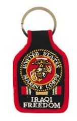 USMC Iraqi Freedom Cloth  Keychain