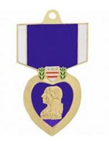 Purple Heart Keychain