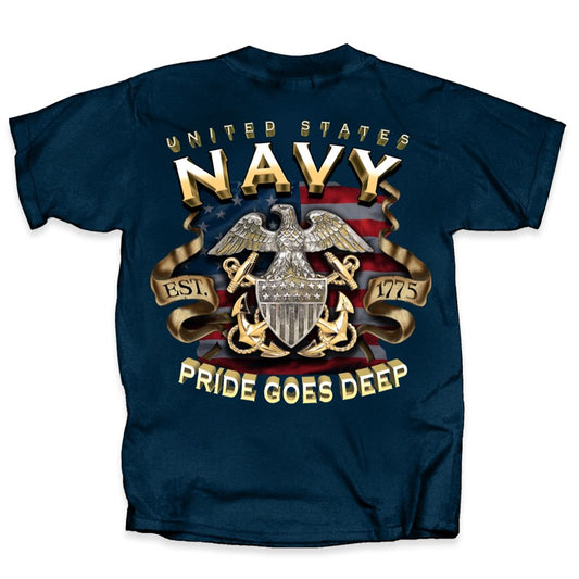 Navy Pride Goes Deep T-Shirt